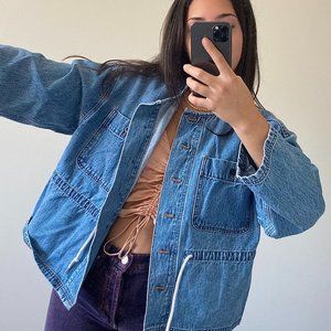 MADEWELL DENIM CLAREMONT DRAWSTRING JACKET